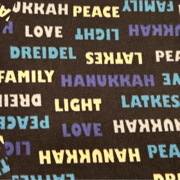 “Jammies for Families” Hanukkah pj set,knit top/fleece bottoms-adult size M-NEW - Picture 14 of 14
